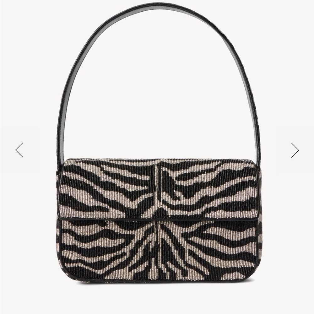 STAUD Zebra Print Tommy Bag